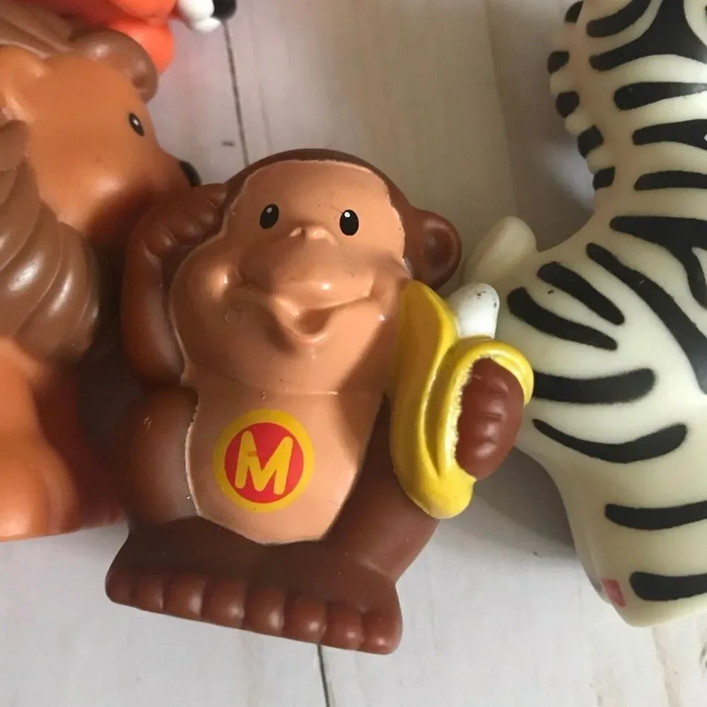 Fisher Price Little People 6 of Zoo Animals toddler toys lot collect
